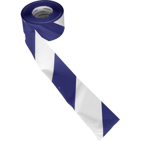 Rs Pro – Ruban de signalisation bleu et blanc 80mm x 500m – Polypropylène pour chantiers humides – Résistant aux intempéries (1/2)