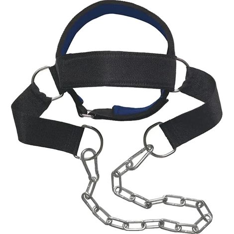 Correa de ejercicio para el cuello, diseño duradero, versátil para entrenamiento de fuerza, color negro. (1/2)
