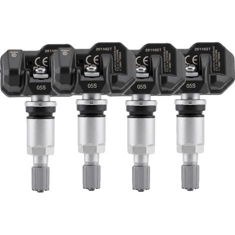 Sensor TPMS, aluminio plateado arenado con ángulo ajustable, longitud 8,3 cm, ancho 3 cm, altura 2 cm, frecuencia 315 MHz y 433 MHz. (1/5)