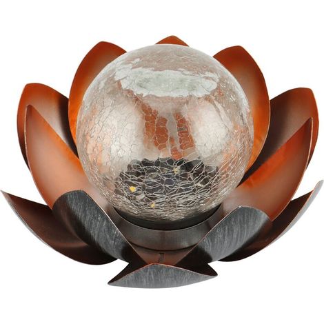 Lampe solaire Lotus pour jardin, éclairage de jardin étanche, éclairage paysager, éclairage de jardin, éclairage de hockey sur glace, lampe clignotante C (1/5)