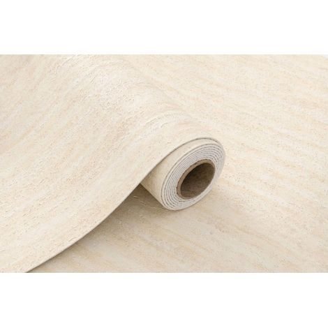Selbstklebende, dekorative PVC-Platte, hellbeige Betonoptik, 280 x 60 cm (1/3)