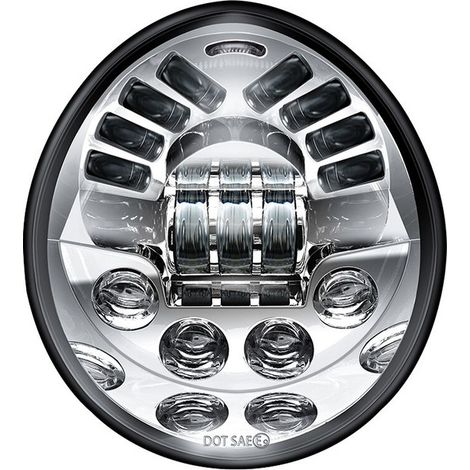 Optique Full LED Harley Davidson V-ROD à partir de 2002 - CHROME - 60W - 3450Lms (1/5)