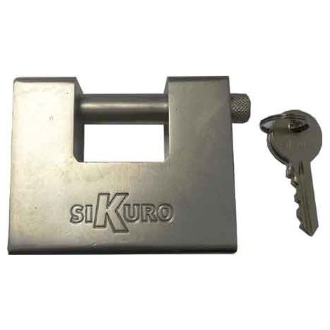 LUCCHETTO MONOBLOCCO CON CHIAVE KA 'TITAN' SIKURO 84 mm - SIKURO
