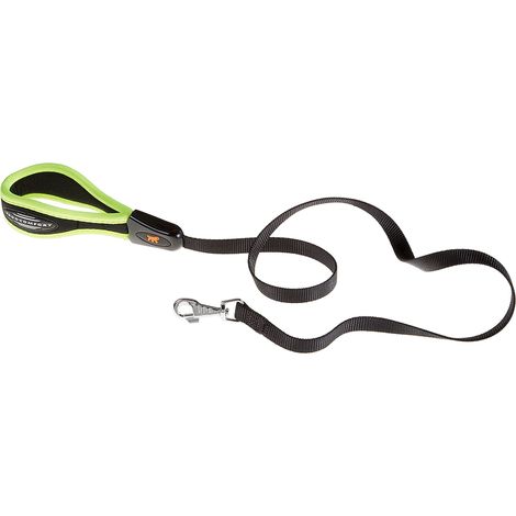 Ferplast ERGOFLUO G Guinzaglio per cani in nylon con impugnatura imbottita.. Variante G20/120 - Misure: 20 mm x L 120 cm - Giallo