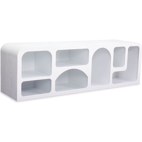 Buffet bas Navalor L160cm design arches style troglodyte Blanc