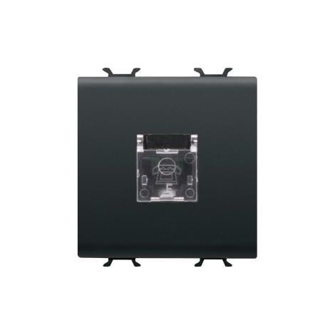 CONNETTORE TELEFONICO RJ11 2M NERO GEWISS GW12409