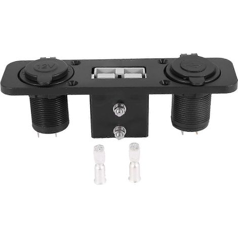 Prise et fiche Anderson avec double prise de charge USB pour camping-cars, caravanes, bateaux et camions, montage encastré. (1/5)
