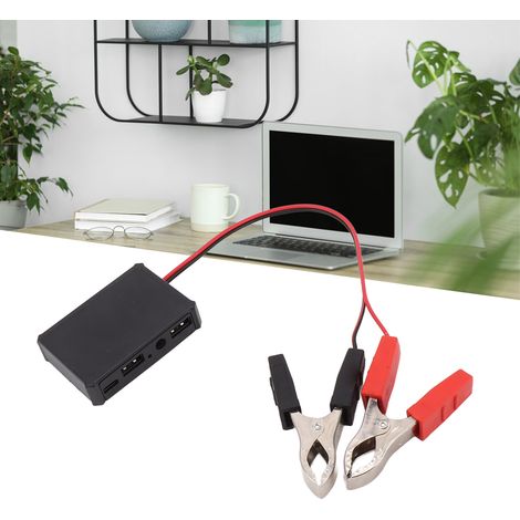 USB-Spannungsregler mit Krokodilklemme 12V bis 24V und USB-Ausgang zum Laden von Mobiltelefonen – das ideale Werkzeug, um Ihren Strombedarf zu decken. (1/5)