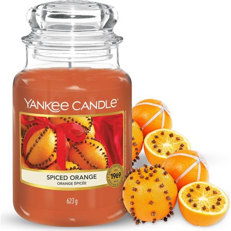 Yankee Candle Candela profumata in giara grande Arancia piccante Durata Fino a 150 Ore Regali perfetti per le donne (1/5)