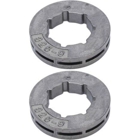 2 Pièces Kit Chaîne 9 Dents pour Tondeuse à Gazon Compatible Husqvarna Jonsered Stihl - (1/5)