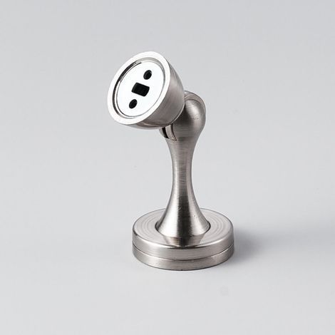 Magnetic Door Stopper - Wall Mounted - Strong Magnetic Door Stopper - Magnetic Door Stopper for Home or Office - Silver (1/5)