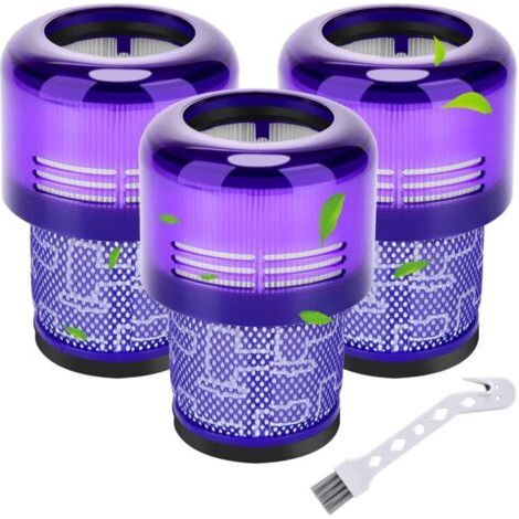 Set mit 3 Filtern für Dyson Akku-Staubsaugermodelle V11, V15, SV14, SV17, SV22 Absolute, Animal, Extra, Pro, Detect, Torque Drive waschbarer Ersatzfilter. (1/4)