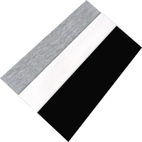 Bandeau Cheveux Femme Homme Unisexe Antidérapant - 3 Pièces - Bandeaux Élastiques Sportifs pour Yoga, Running, Fitness, Cyclisme - Accessoires Cheveux Homme Femme (Noir/Classique) (1/5)