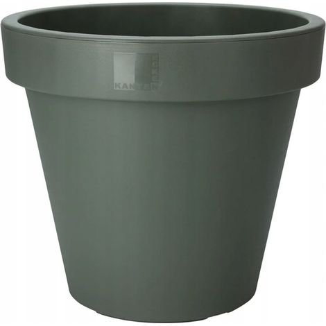 Maceta grande redonda de plástico verde de 80 cm
