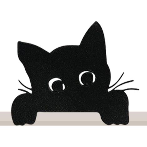 CCYKXAHalloween door corner decoration, cat door decoration, black cat indoor Halloween decorations, door frame corner decor (1/5)