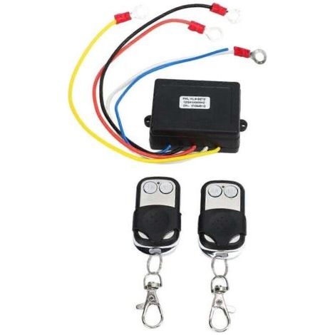 Kit de récepteur de commutateur de télécommande de treuil sans fil 12 V 24 V universel pour camion ATV SUV (1/5)