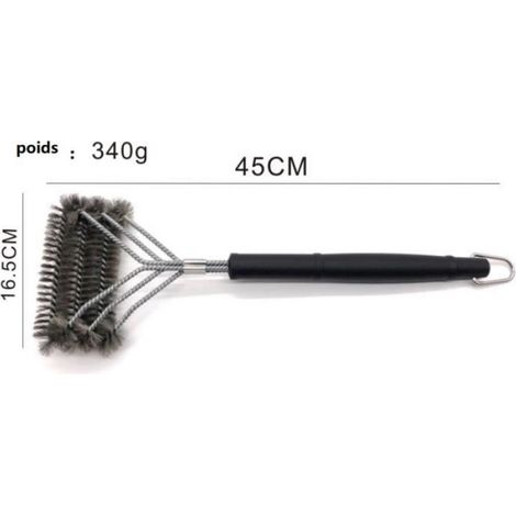 Brosse À Barbecue - Acier Inoxydable - 45 Cm - Pour Grill Gaz Charbon Fumoir - 1 Pièce (1/4)