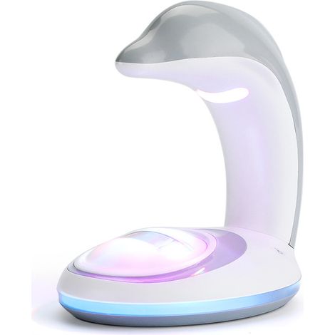 Projecteur veilleuse arc-en-ciel led enfants lumière mur et plafond chambre dauphin décoration arc-en-ciel couleur réflexion lumière cadeau parfait pour les enfants (1/2)