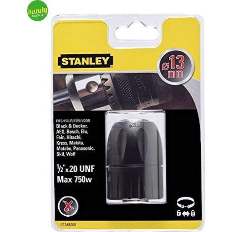 Mandrino autoserrante Stanley 1/2 x 20 unf. Ø13 mm (1/2)