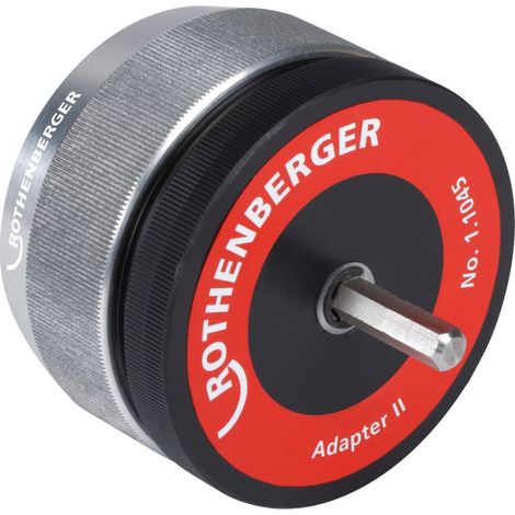 Rothenberger – Adaptateur d'ébavurage II pour tubes cuivre, acier et inox 10-54 mm – Précision sans effort – Compatible avec perceuse