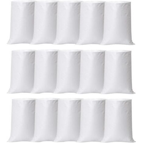 FENOPLASTICA 15 Stück Bauschuttsäcke, robuste Sand- und Erdsäcke – 60 x 100 cm, wiederverwendbar (1/5)