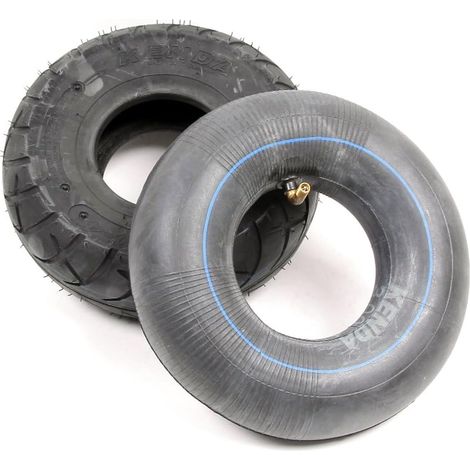 Pneu et Chambre à Air pour Roues de Trottinette Électrique ou àessence 3.00-4 (1/5)