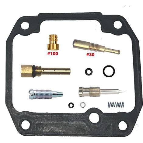 Kit de réparation de carburateur pour DR125S 1985-1987 125 cm³ 1986 VM26  Kit de base  Compatible DR125S  carburateur VM26  monocylindre 125 cm³  joints en nitrile résistants à l'essence, gicleurs en 