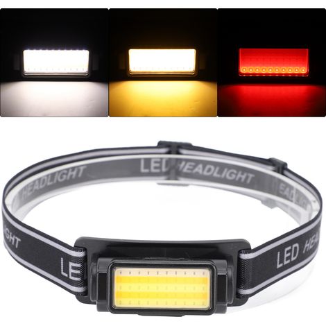 Lampada frontale multifunzionale impermeabile ricaricabile tramite USB con fascia regolabile per pesca notturna e ciclismo, DUBUNS (1/5)