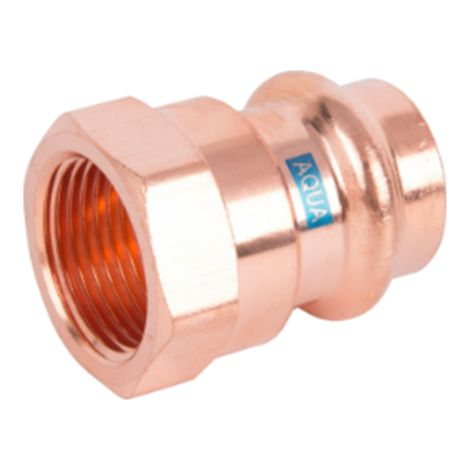 HS AQUAGAS V Übergangsstück 15 mm x 3/4 Zoll 4502015034 Kupfer, IG, Press Copper,  Fitting für Gas und Wasser