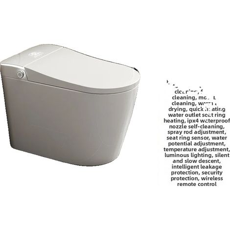 Inodoro inteligente, funcionamiento automático, asiento calefactable, blanco. (1/2)