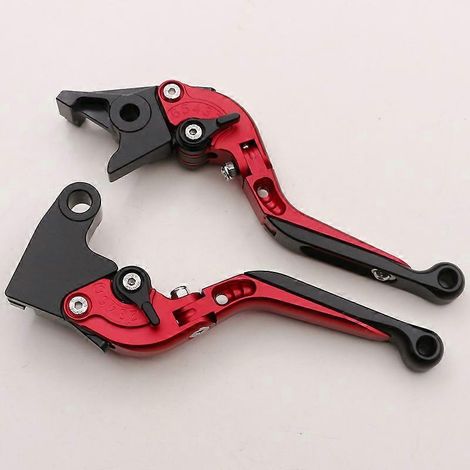 765 Street Triple R 2020-2022 Poignée de klaxon de frein CNC modifiée pour un gain de temps et de main-d'œuvre (tige d'accouplement télescopique rouge) (1/5)