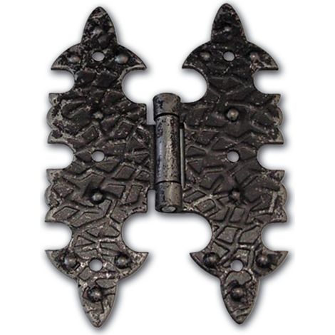 CERNIERA IN FERRO BATTUTO ALA PIANA 95X65MM CF.2PZ