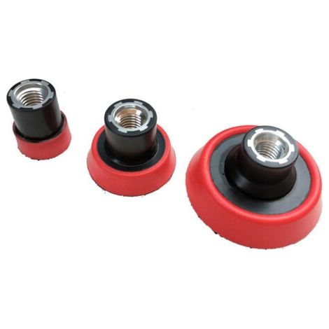 3pcs Plateau de Ponçage 25mm 50mm 75mm Disques Abrasifs M14 Velcro Assiette de Ponçage Auto-agrippante Plaque de Support de Ponçage Polissage pour Perceuse Meuleuse d'angle (1/5)