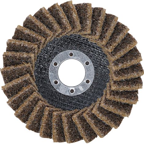 BGS  Disco  abrasivo  de  láminas  vellón  Ø  115  mm  grano  80  -  74471 (1/4)