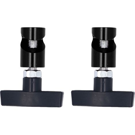 Support Vérin Capot Hayon - 2 Pièces Noir - Fixation Antidérapante Universelle pour Berline et SUV - Plastique et Métal Robuste (1/5)