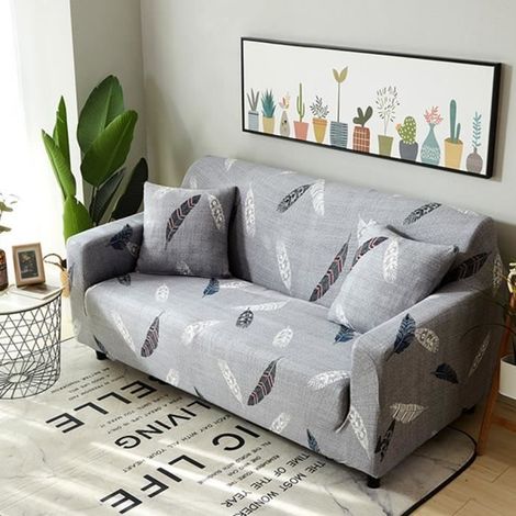 Bezug für 3-Sitzer-Sofa (190-230 cm) – Grau – Wasserabweisend und dehnbar