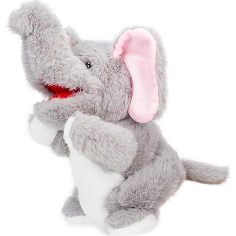 Marionnette de lutte pour chat - Gant de lutte résistant aux morsures pour un jeu interactif en toute sécurité, pour chatons et chiots (Éléphant) (1/5)