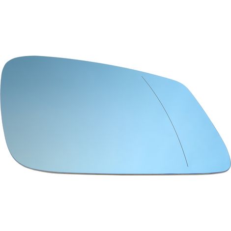 BMW 5 F10 / F11 2009- Inserto de espejo retrovisor derecho AZUL CALEFACCIONADO (1/5)