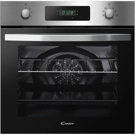 Candy FICD X676 Einbau-Backofen Edelstahl und Schwarz 65 Liter