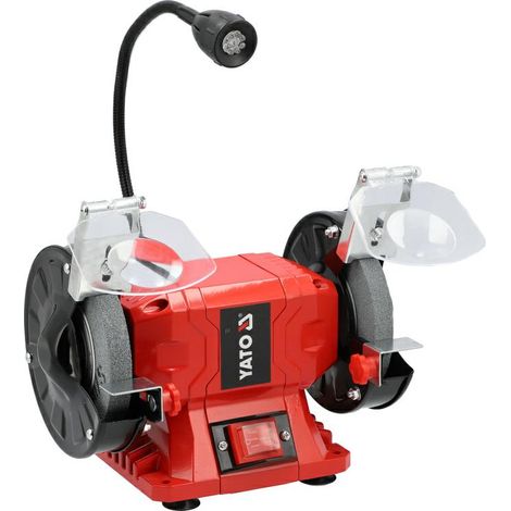 Esmeriladora Yato 150W doble disco montaje banco