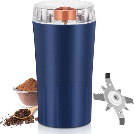 Moulin à Café, 300W Moulin à Café Électrique, Moulin a Graines avec Lames en Acier Inoxydable Coffee, Grinder Electrique Réglable, Broyeur Café pour Moudre les Grains de Café,Épices,les Graines de Lin (1/5)