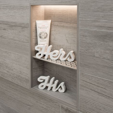 Schlüter SHELF N S1 Ablage Floral Graphitschwarz