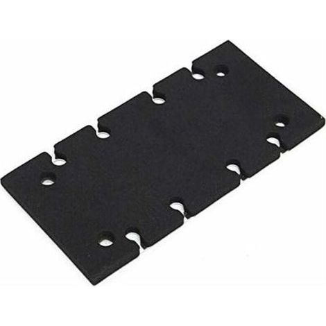 Grundplatte für Makita BO3700, BO3710 und BO3711 Schleifmaschinen – Aluminium und Schwamm – Länge 183 mm, Breite 90 mm, Dicke 7 mm (1/5)