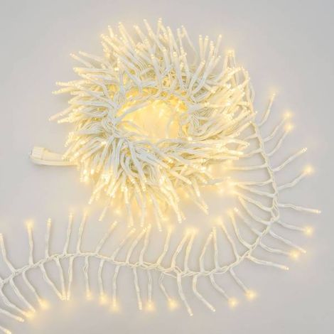 Guirlande lumineuse Boa D12cm 5M 500 miniLED blanc chaud extensible 31V câble blanc IP44 SMART Connect Lotti (1/5)