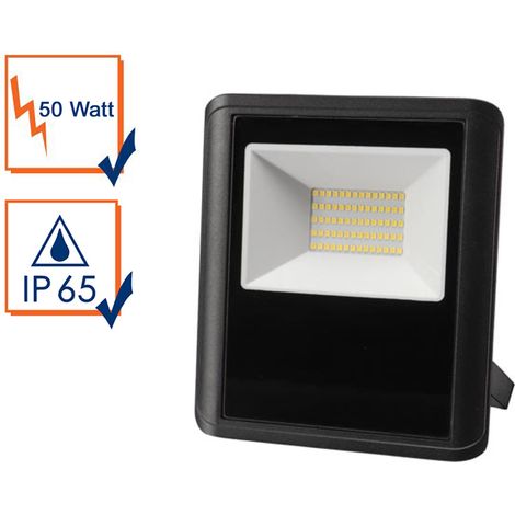 50 Watt LED Strahler ALU, 4000 Kelvin Neutralweiß, IP65, 17x19cm (1/5)