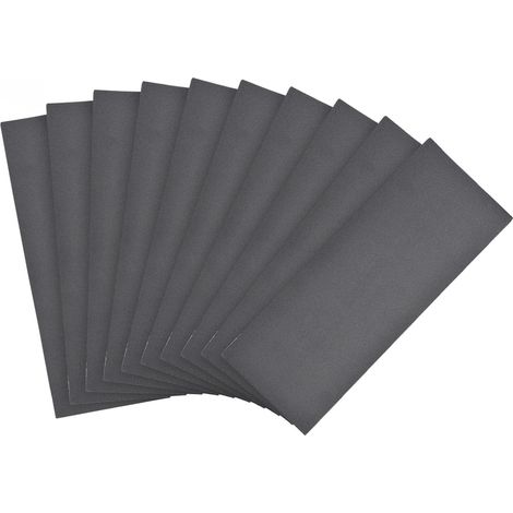 Papier de verre Imperméable Sec Humide Grains 600, 230 x 94 mm 10Pcs (1/5)