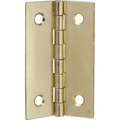Lot De 4 Charnières Universelles Acier Pour Meuble, L.40 X L.25 Mm