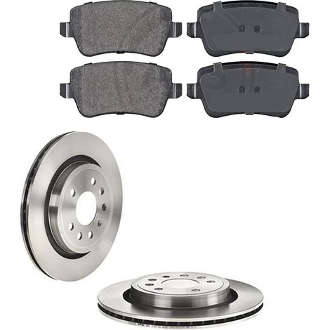 KIT FRENI POSTERIORI compatibile con FIAT CROMA (194) - DISCHI + PASTIGLIE OEM: FDB1798 / 17371 /SOSTITUZIONE DIRETTA/BASSA POLVERE/SILENZIOSO (1/5)
