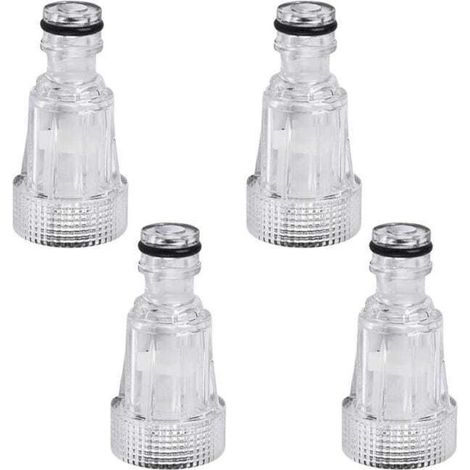 (F3/4) Kit de 4 filtres à eau pour nettoyeurs haute pression, accessoires de jardin, filtre pour tuyau d'arrosage, compatible avec les nettoyeurs haute pression (1/4)