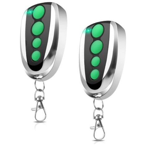 433,92 MHz Télécommande compatible avec tous TOPENS M12,4 boutons Télécommande portail pour ouverture automatique du portail de garage émetteurs sans fil contrôleur(2 pièce) (1/5)